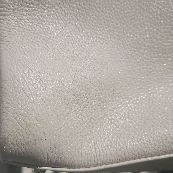 Kate Spade Pebbled Leather Shoulder Bag Cream Chain Strap - Picture 3 of 12